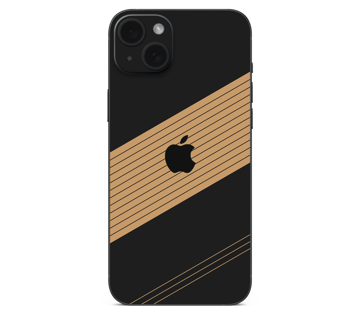 iPhone 15 skin, Discipline, back skin with logo cutout