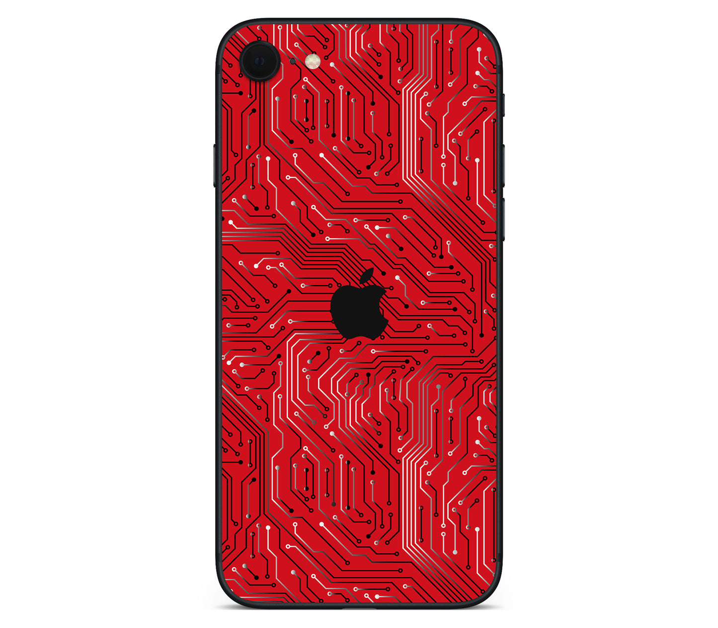iPhone SE 2022 Gen3 skin, REDLINE, back skin with logo cutout