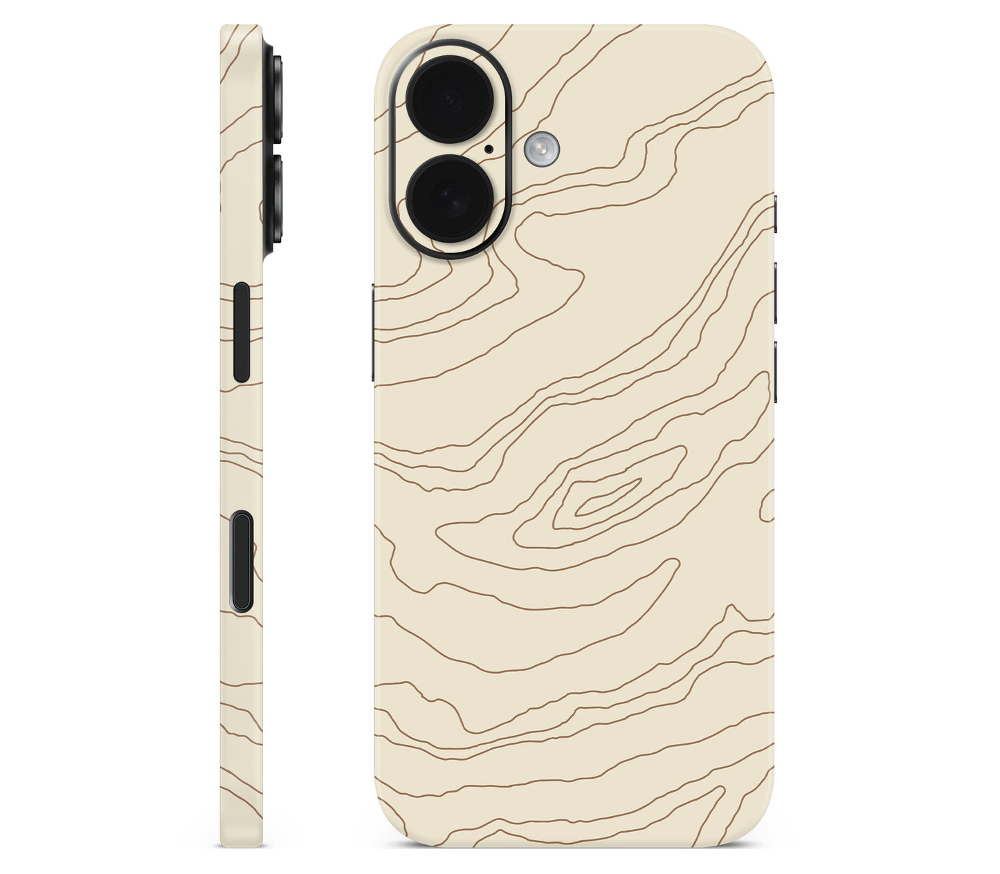 iPhone 16 Plus skin, Dune, full wrap without logo cutout