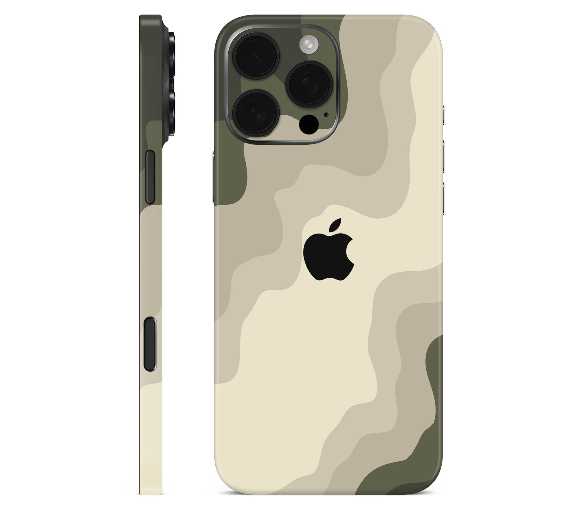 iPhone 16 Pro skin, Drift (Mirage), full wrap with logo cutout