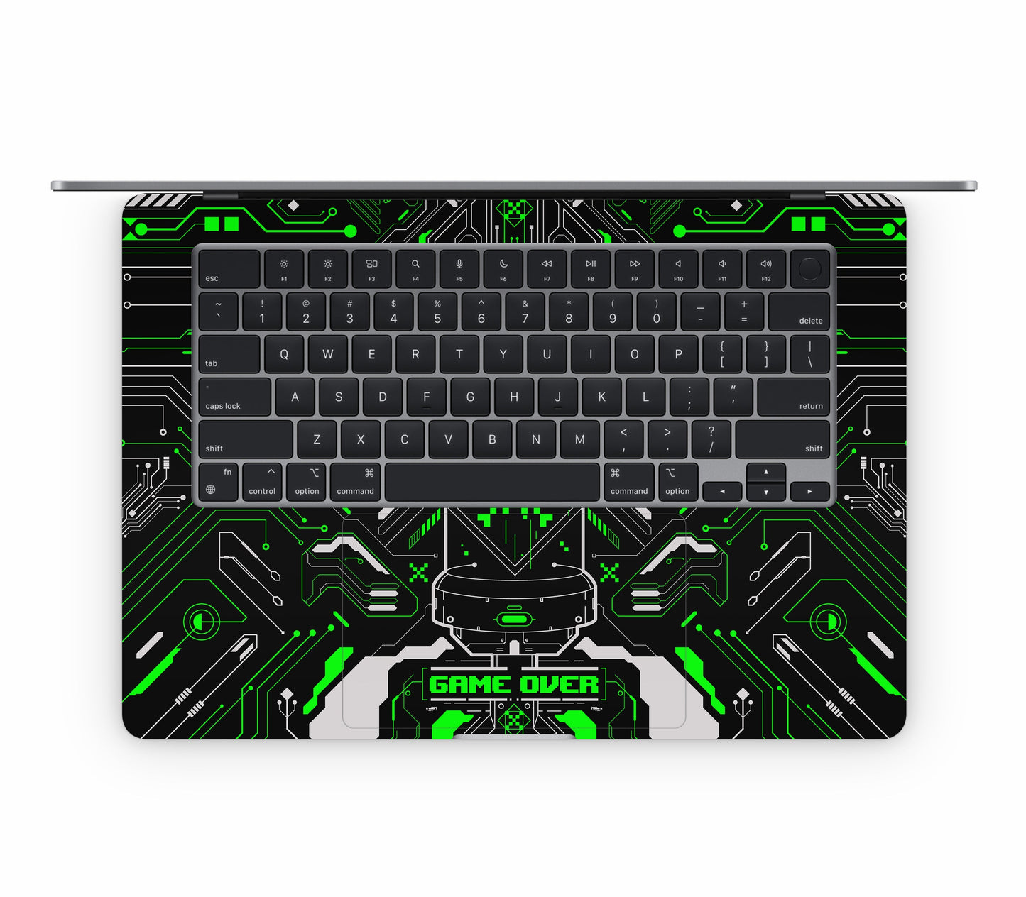 MacBook Air 15" (2025, M4) skin, Fatal Error (Acid), inside skin