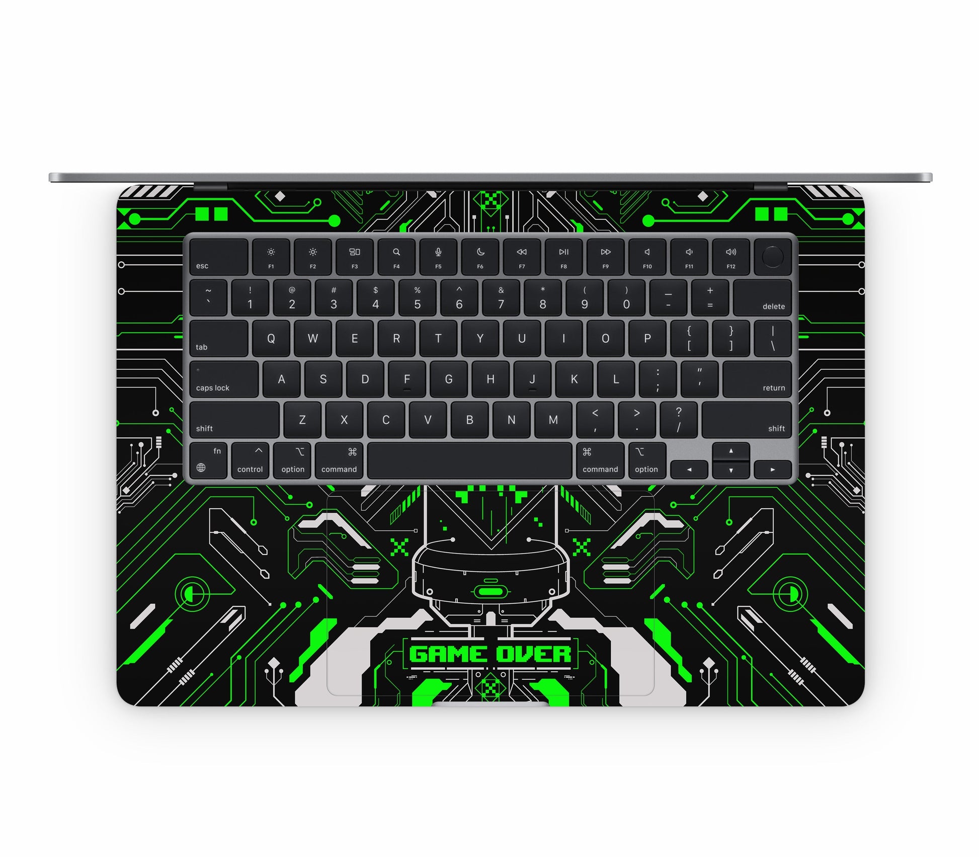 MacBook Air 15" (2025, M4) skin, Fatal Error (Acid), inside skin