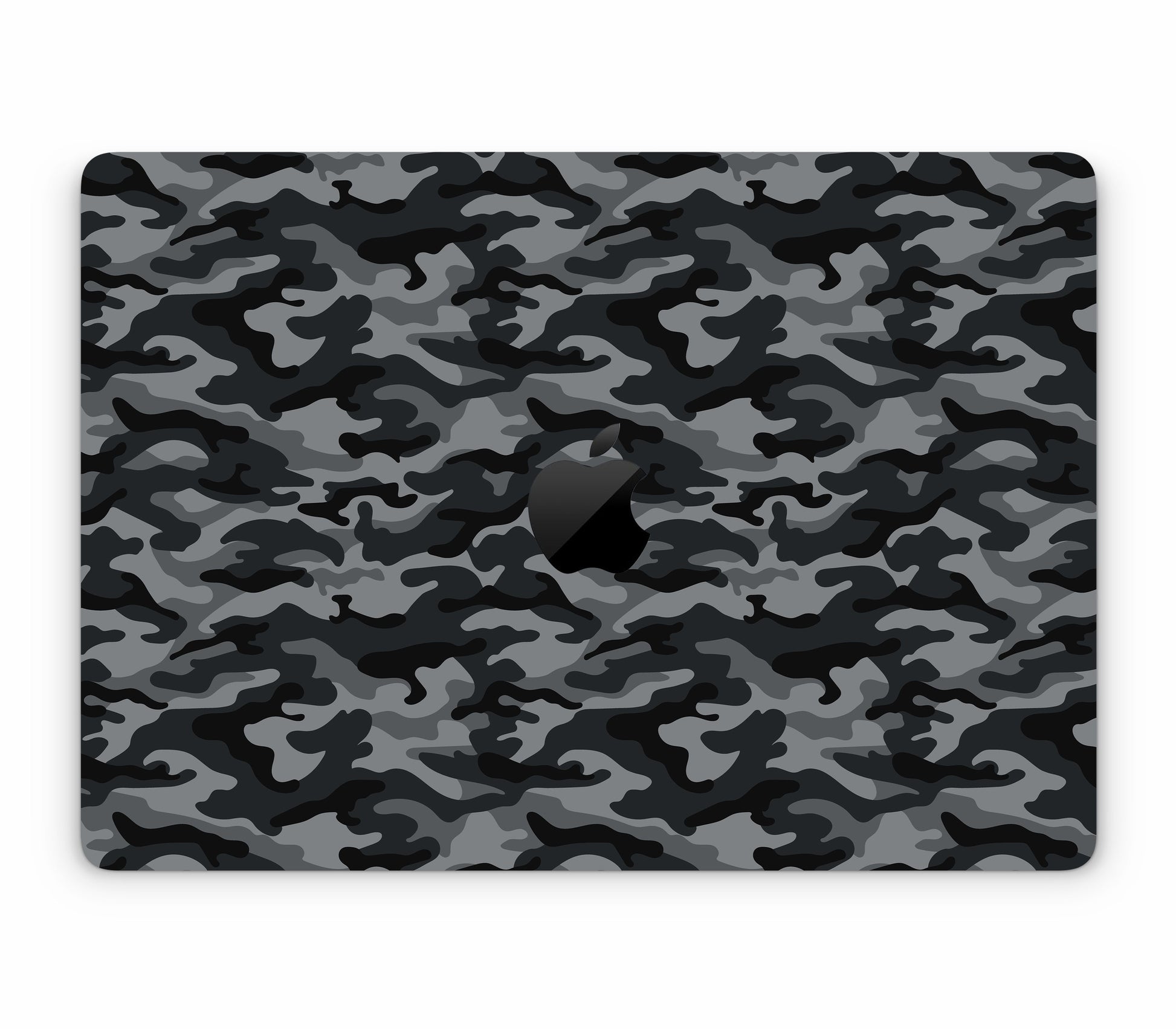 MacBook Pro 13" (2022, M2) skin, Urban Camo, top skin with logo cutout