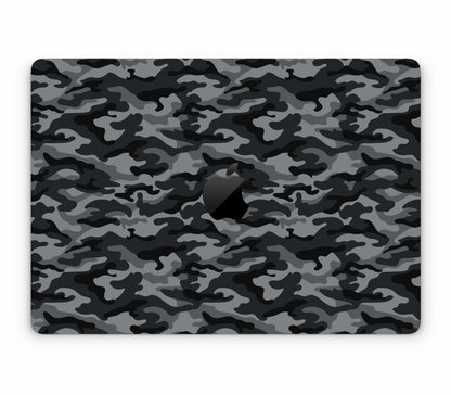 MacBook Pro 13" (2022, M2) skin, Urban Camo, top skin with logo cutout