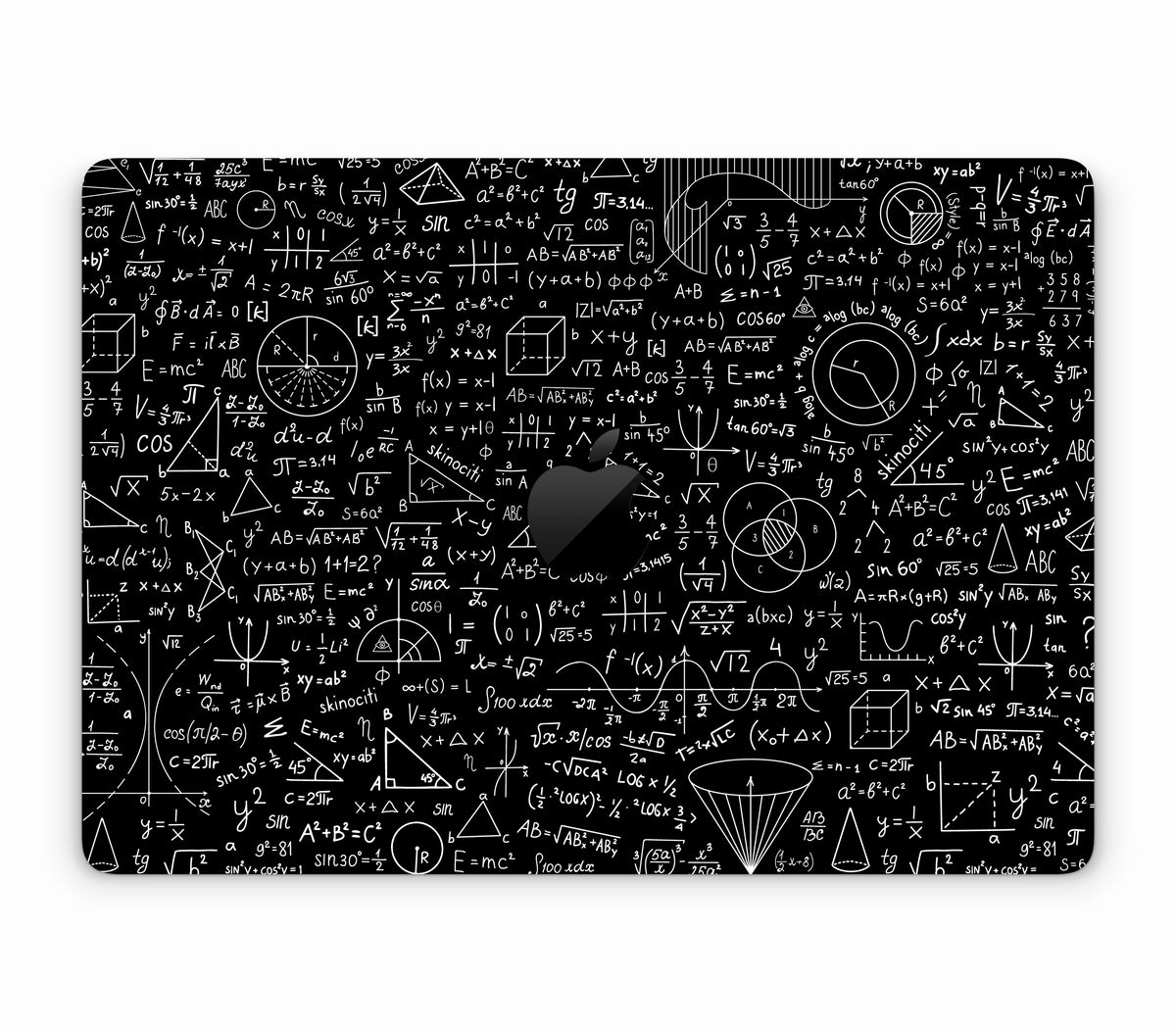 MacBook Pro 13" (2020, Intel) skin, Math Madness, top skin with logo cutout