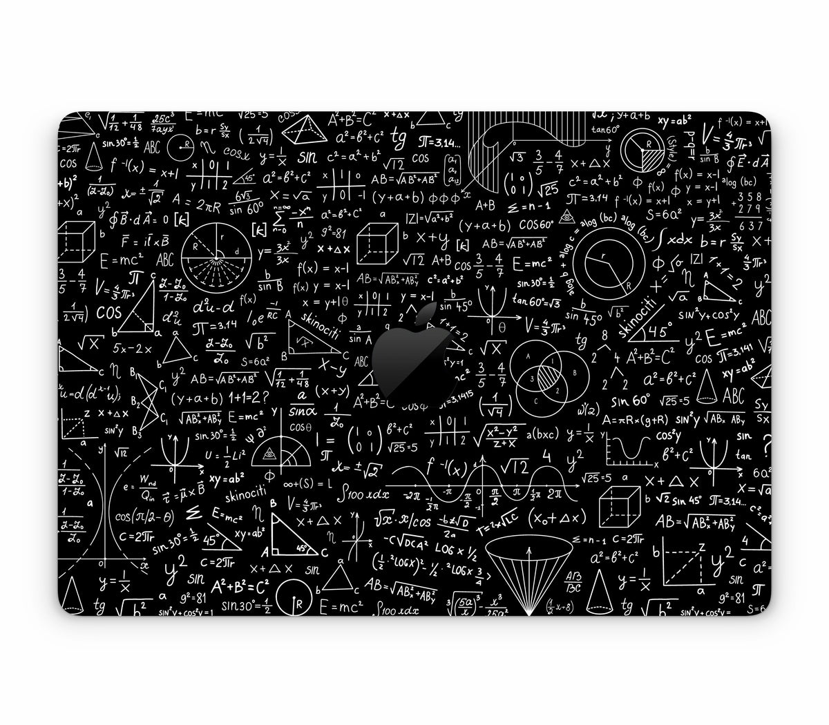 MacBook Pro 13" (2016-2019) Touch Bar skin, Math Madness, top skin with logo cutout
