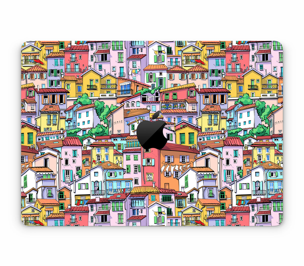 MacBook Pro 13" (2020, Intel) skin, Menton Mosaic, top skin with logo cutout