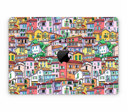 MacBook Pro 14" (2023, M3) skin, Menton Mosaic, top skin with logo cutout