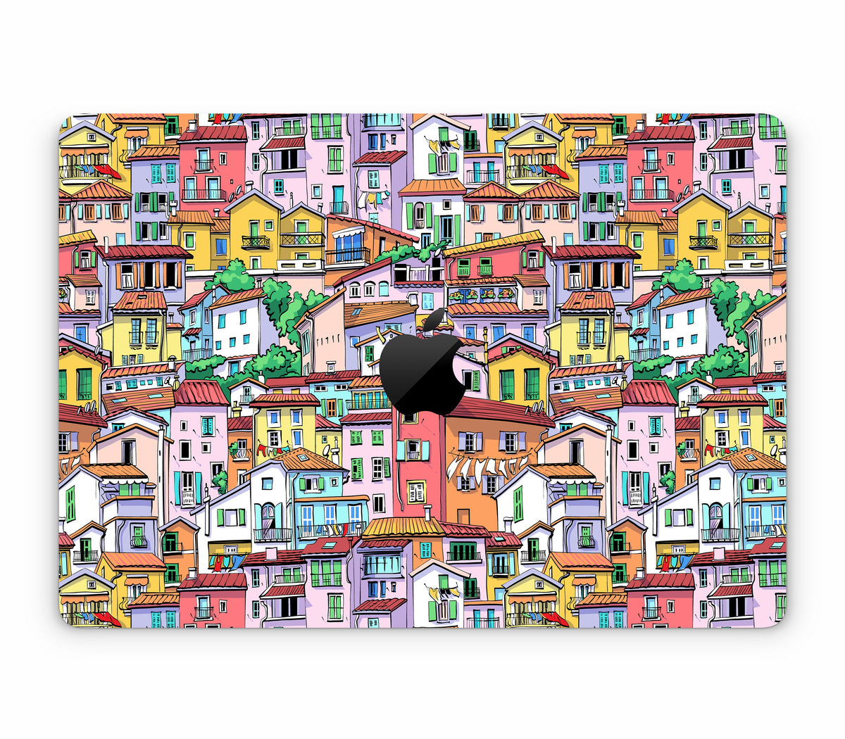 MacBook Pro 13" (2016-2019) Touch Bar skin, Menton Mosaic, top skin with logo cutout
