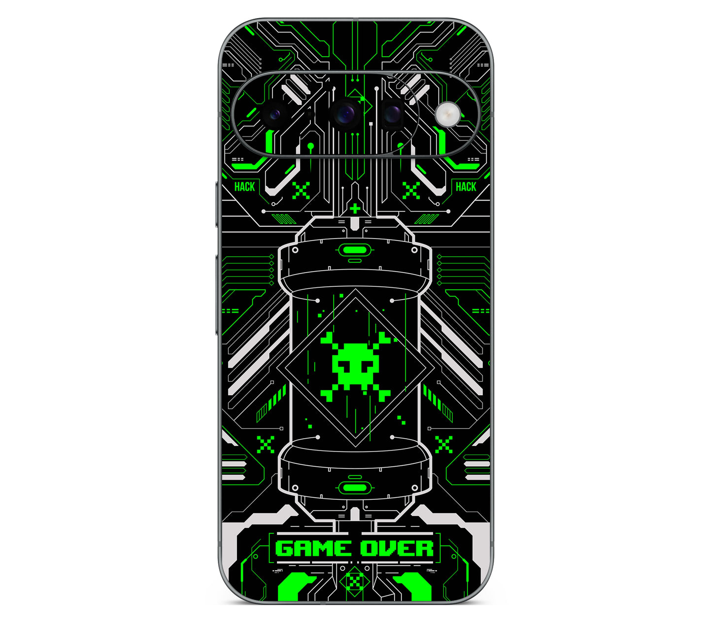 Google Pixel 11 skin, Fatal Error (Acid), back skin