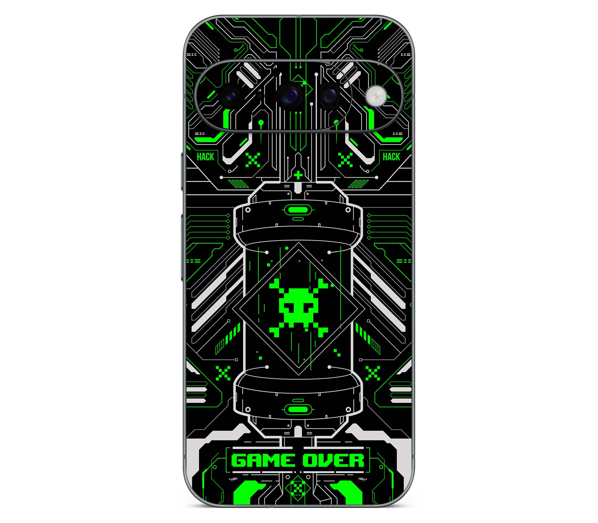 Google Pixel 11 skin, Fatal Error (Acid), back skin