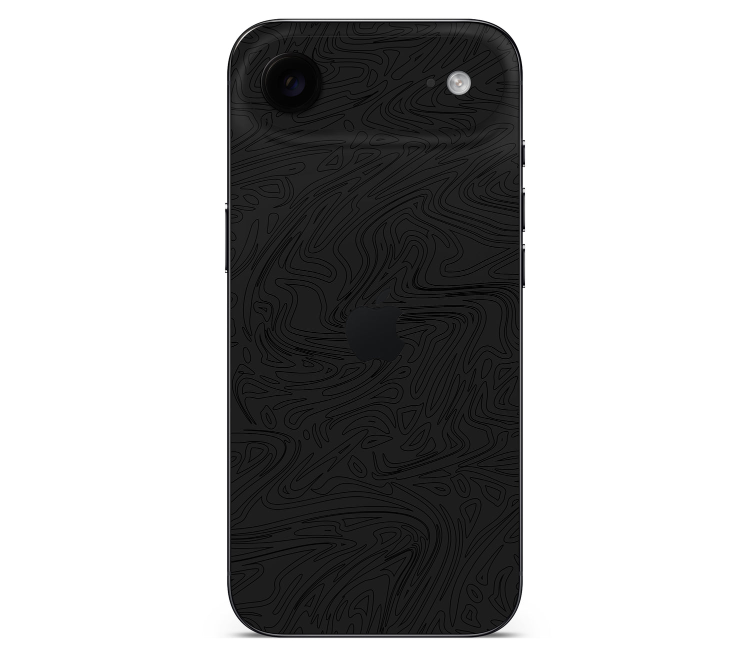 iPhone Air skin, Black Ice, back skin with logo cutout