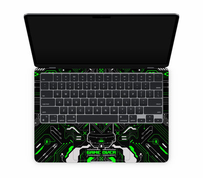 MacBook Air 13" (2025, M4) skin, Fatal Error (Acid), inside skin