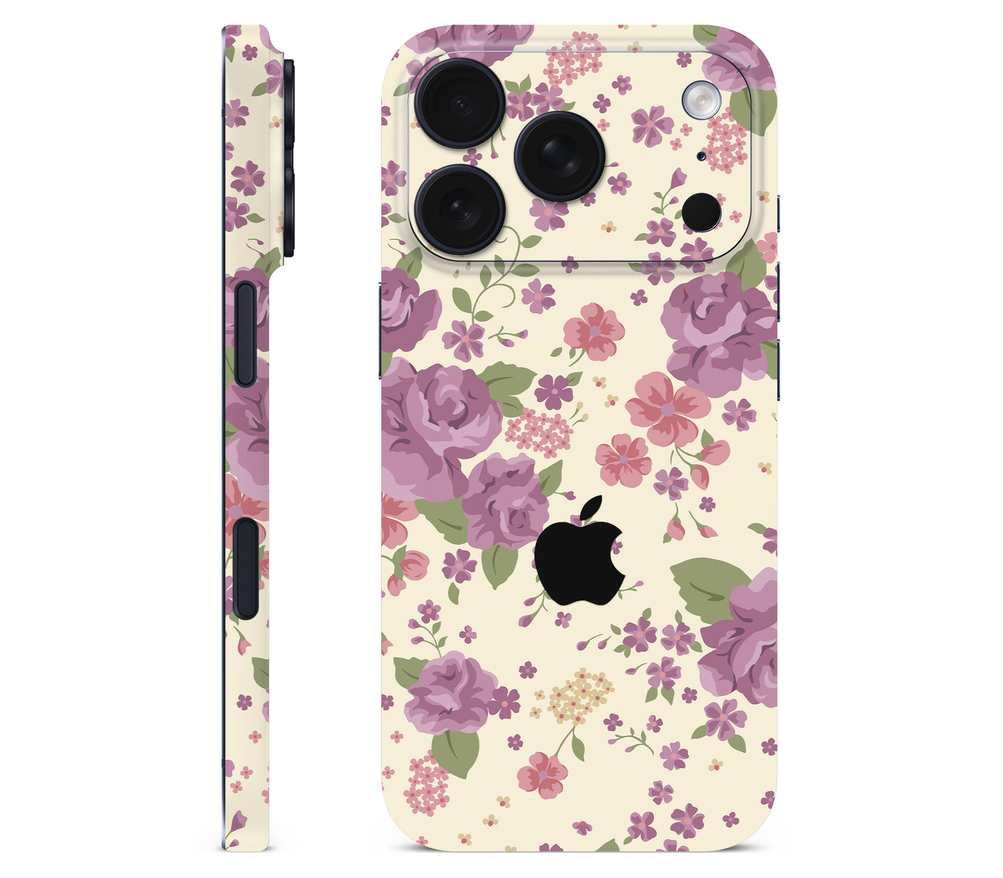 iPhone 17 Pro Max skin, Lilac, full wrap with logo cutout
