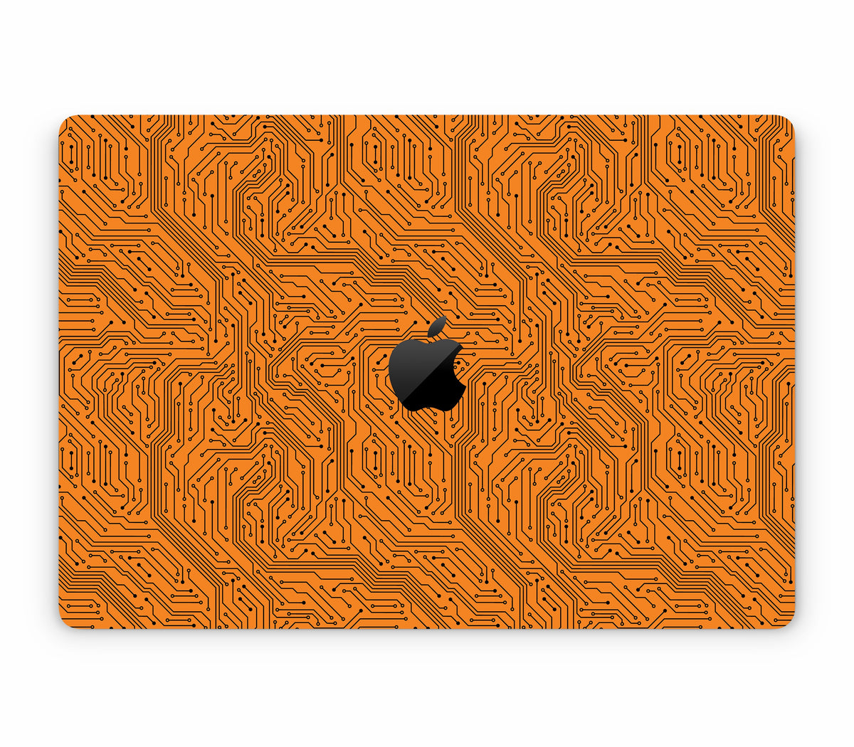 MacBook Air 15" (2025, M4) skin, Pulse Grid, top skin with logo cutout