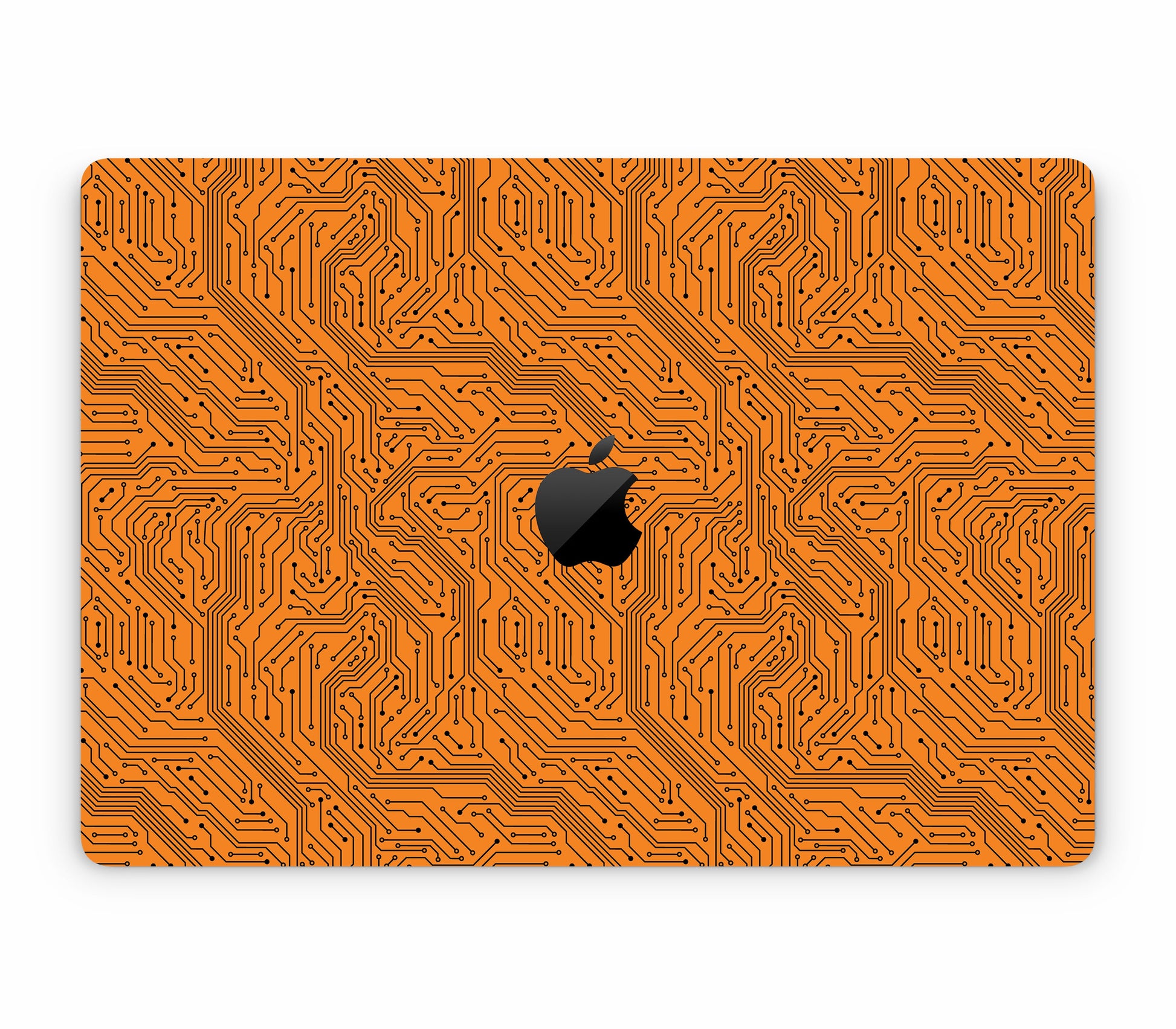 MacBook Pro 16" (2024, M4) skin, Pulse Grid, top skin with logo cutout