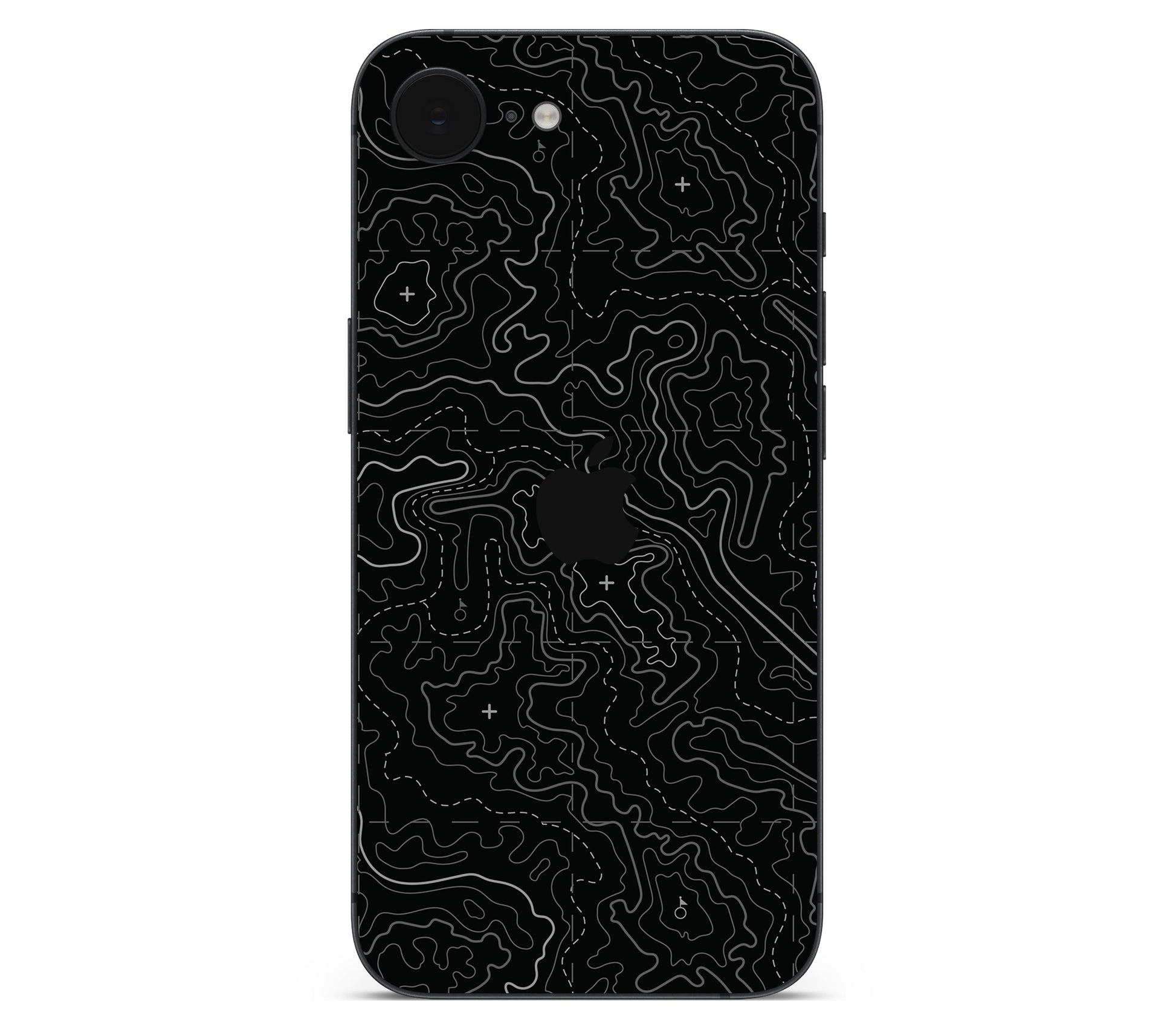 iPhone 17e skin, Lockdown (Blackout), back skin with logo cutout