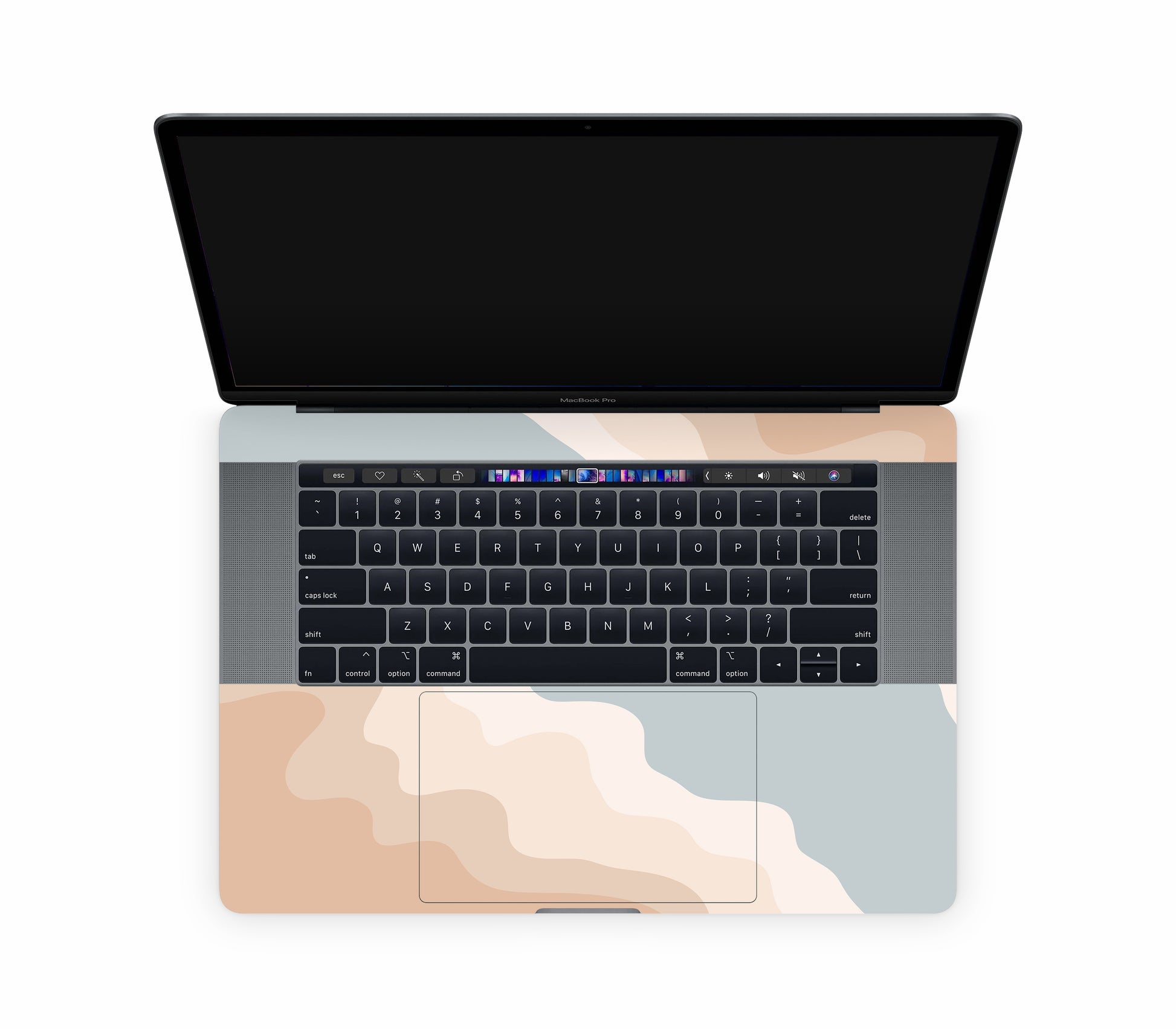 MacBook Pro 15" (2018, Touch Bar) skin, Drift (Haze), inside skin