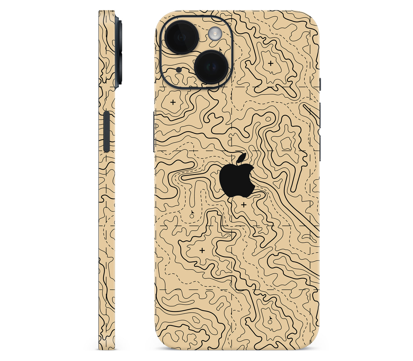 iPhone 14 skin, Lockdown (Sandline), full wrap with logo cutout