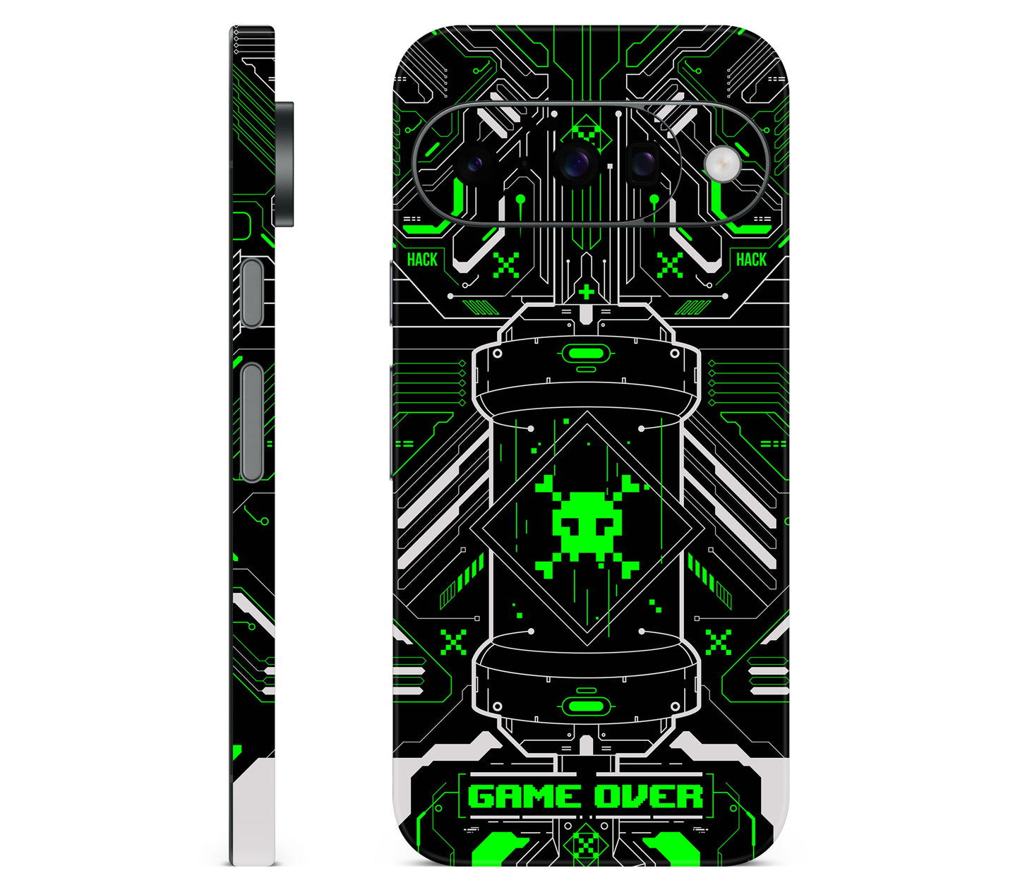 Google Pixel 11 skin, Fatal Error (Acid), full wrap skin