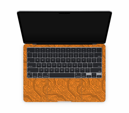 MacBook Air 13" (2024, M3) skin, Pulse Grid, inside skin