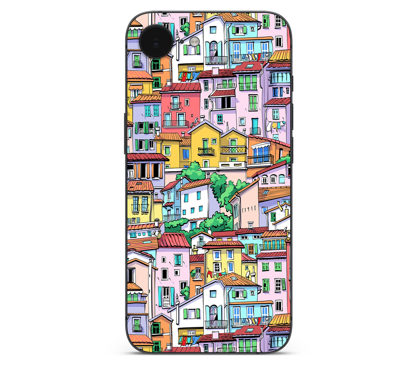 iPhone 17e skin, Menton Mosaic, back skin without logo cutout