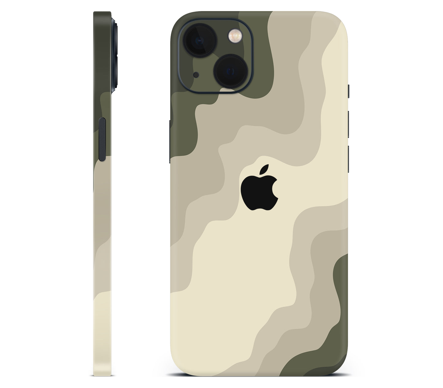 iPhone 13 skin, Drift (Mirage), full wrap with logo cutout