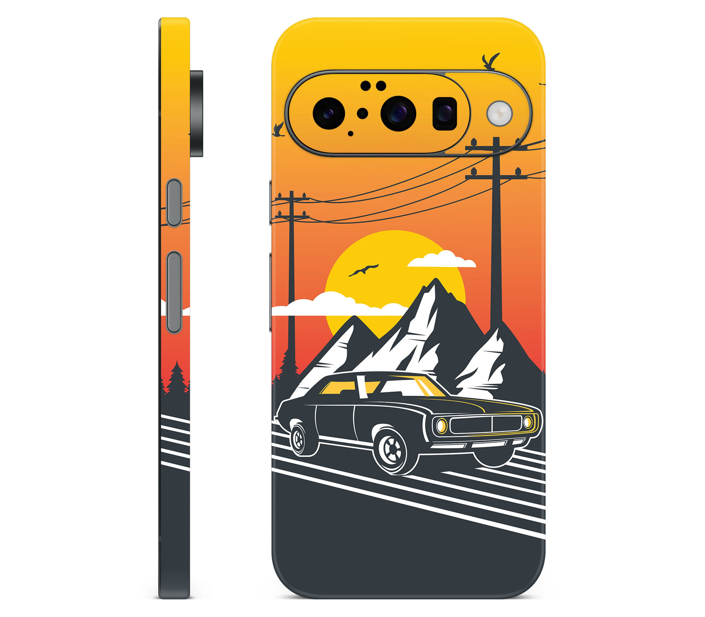 Google Pixel 11 skin, Last Ride, full wrap skin