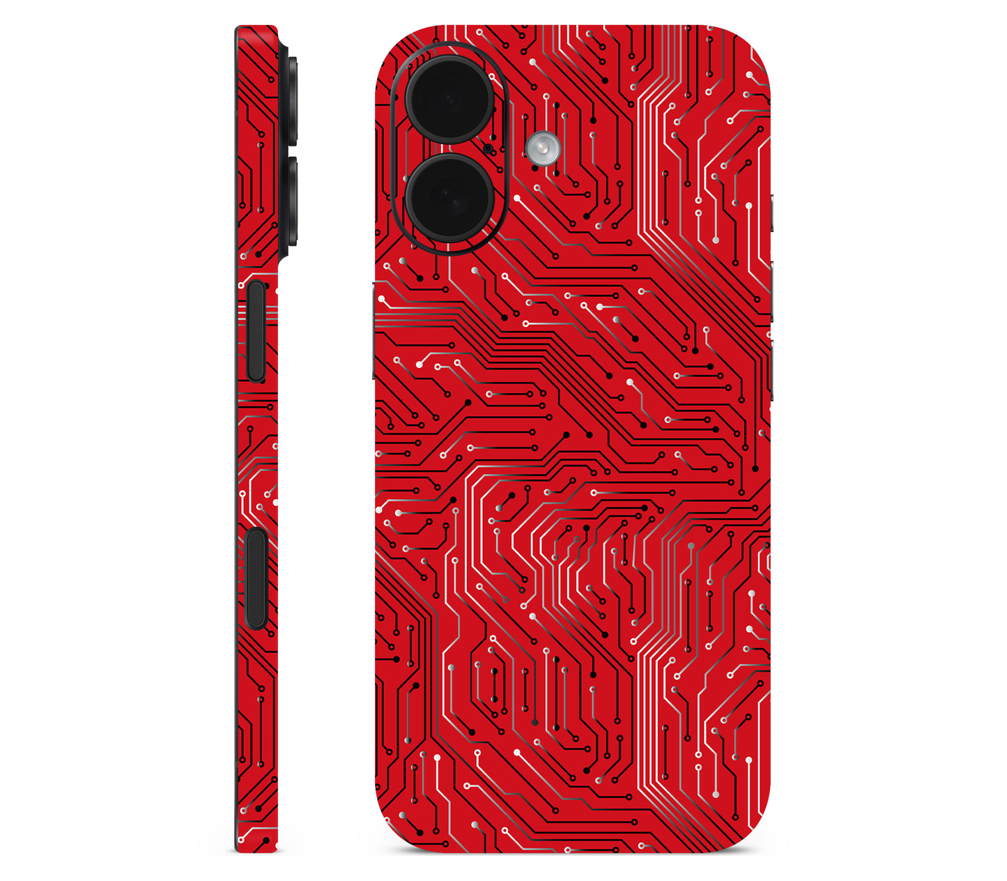 iPhone 17 skin, REDLINE, full wrap without logo cutout