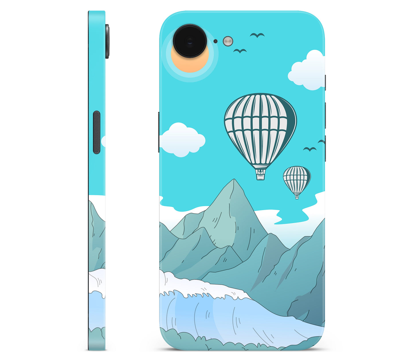 iPhone 17e skin, Altitude Error, full wrap without logo cutout