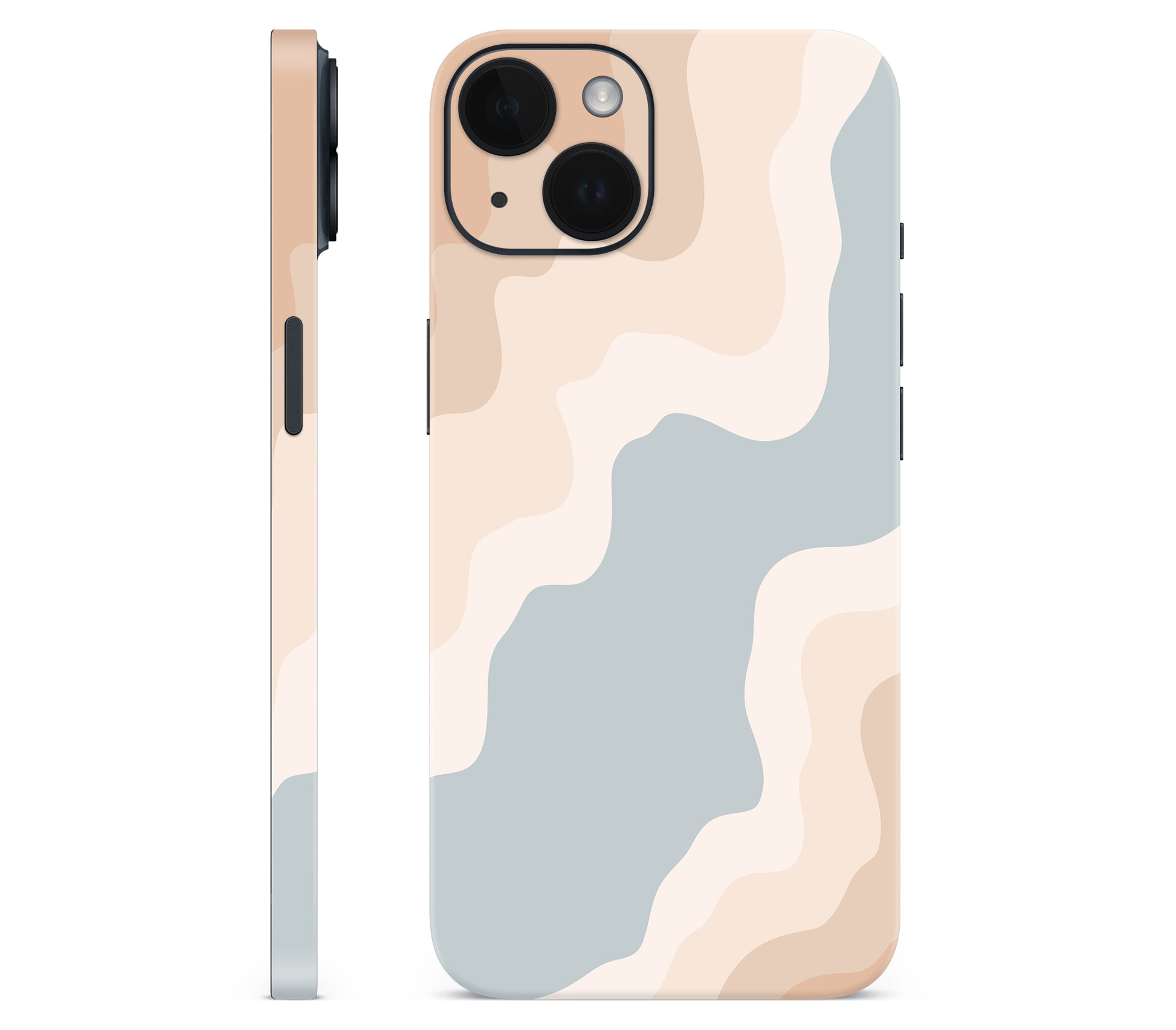 iPhone 14 skin, Drift (Haze), full wrap without logo cutout