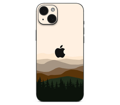 iPhone 15 skin, Sierra Dusk, back skin with logo cutout