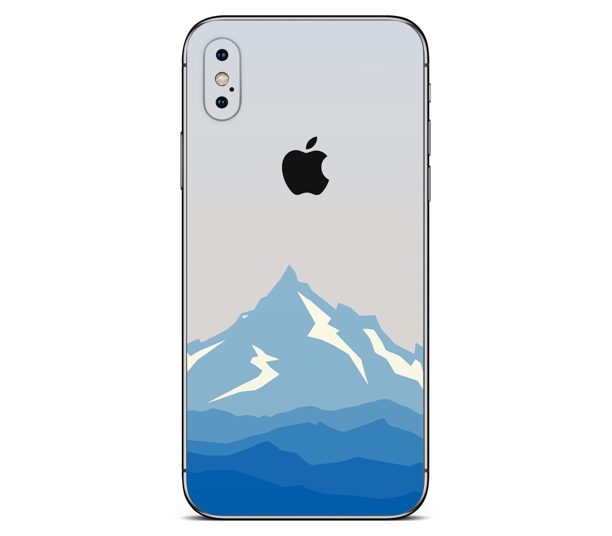 iPhone X skin, Everest, back skin with logo cutout