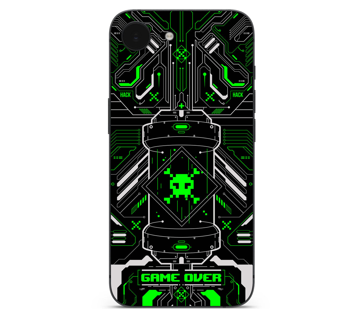 iPhone 17e skin, Fatal Error (Acid), back skin