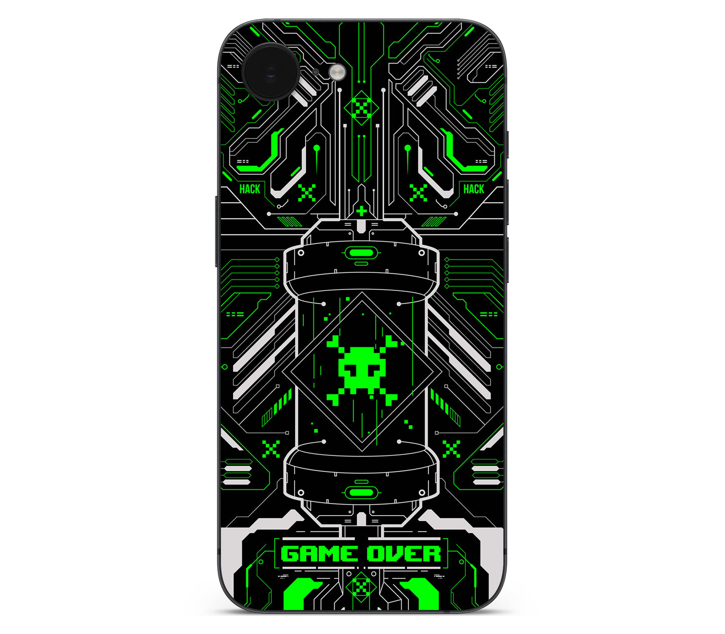iPhone 17e skin, Fatal Error (Acid), back skin