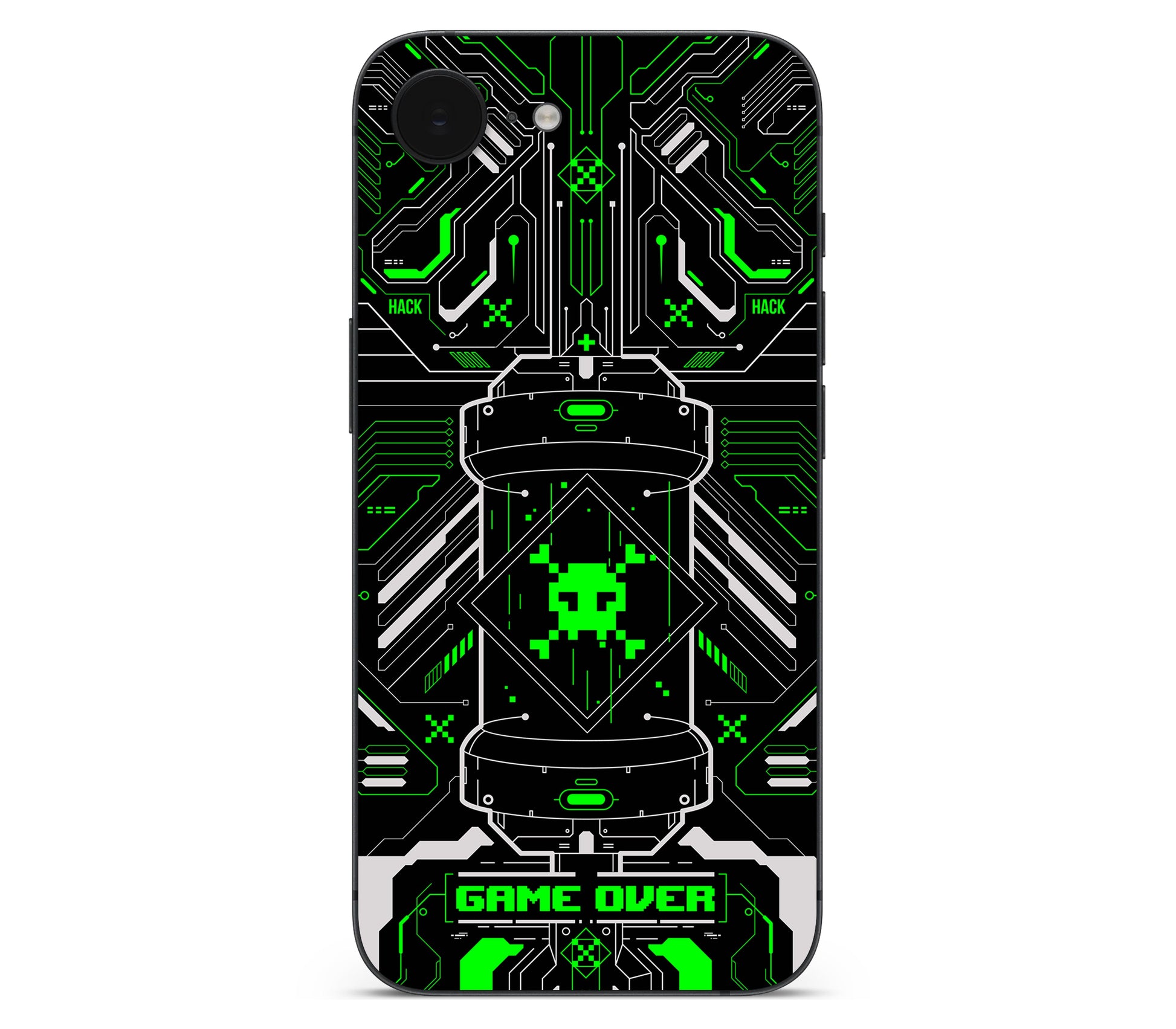 iPhone 17e skin, Fatal Error (Acid), back skin