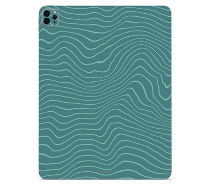 iPad Pro 12.9" (2020, Gen 4) skin, Tide, back skin without logo cutout