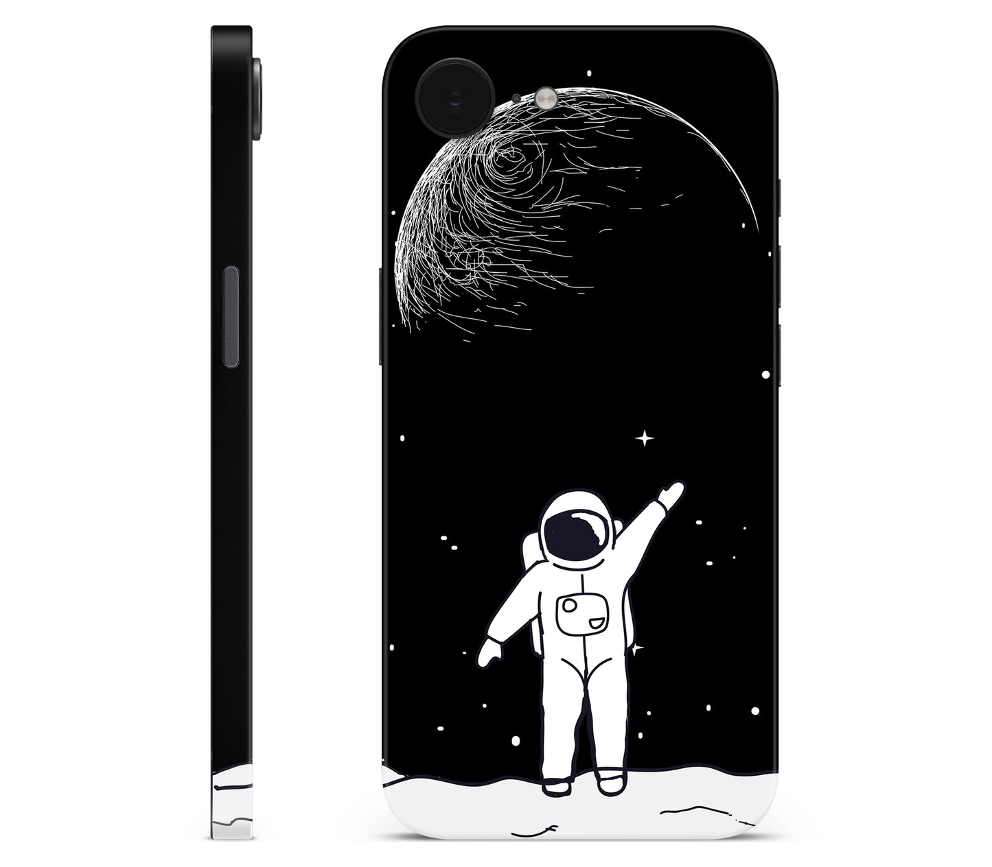 iPhone 17e skin, Moonwave, full wrap skin