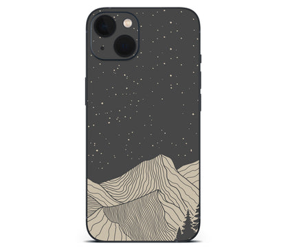 iPhone 13 Mini skin, Nightline, back skin without logo cutout
