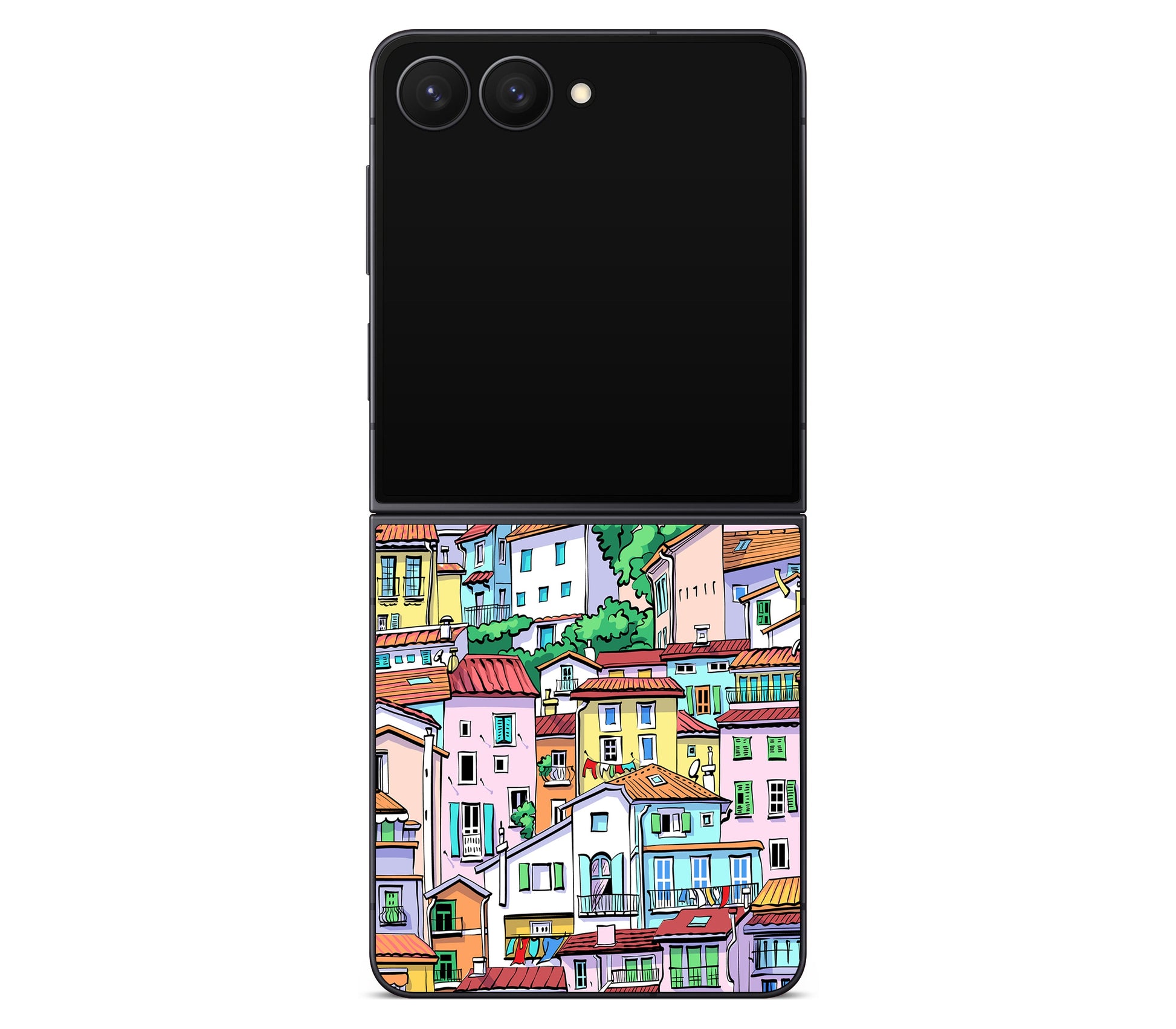 Galaxy Z Flip 8 skin, Menton Mosaic, back skin