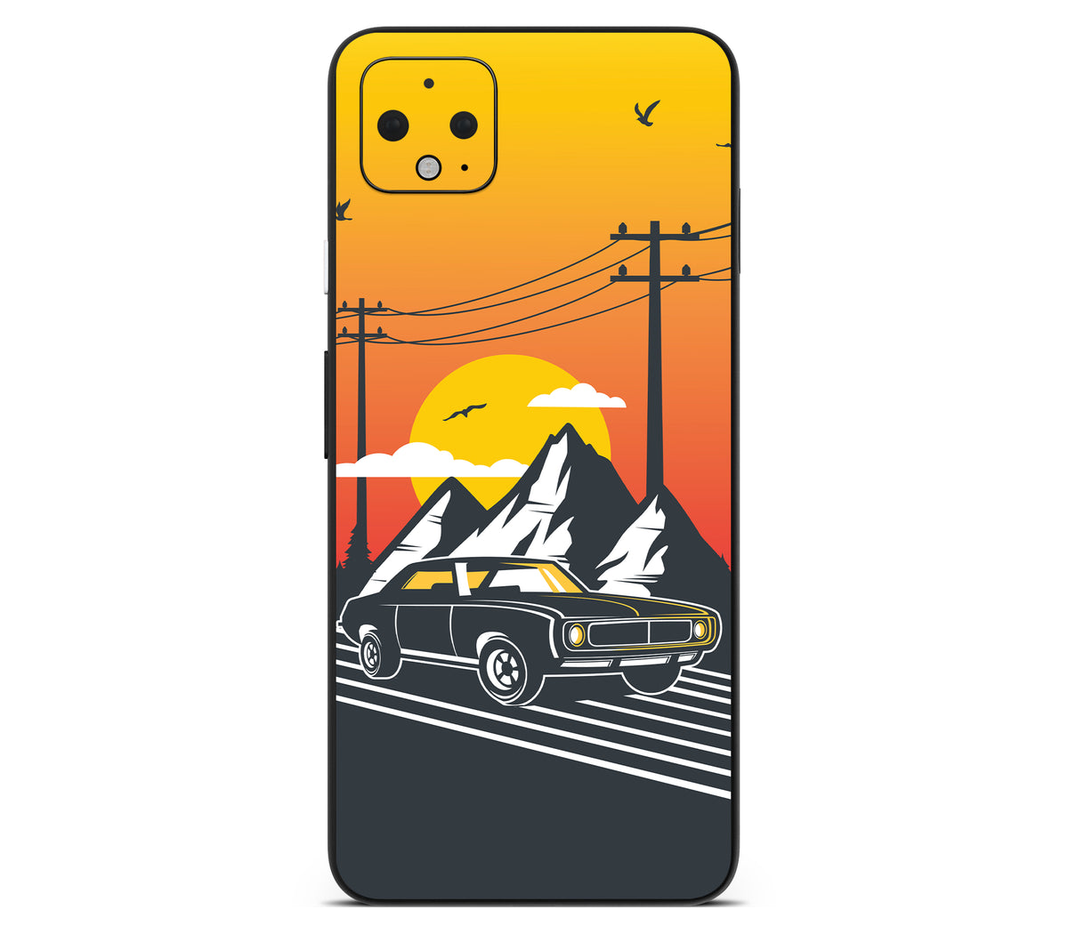 Google Pixel 4 XL skin, Last Ride, back skin