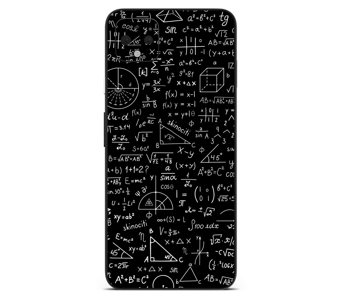 Google Pixel 4 XL skin, Math Madness, back skin