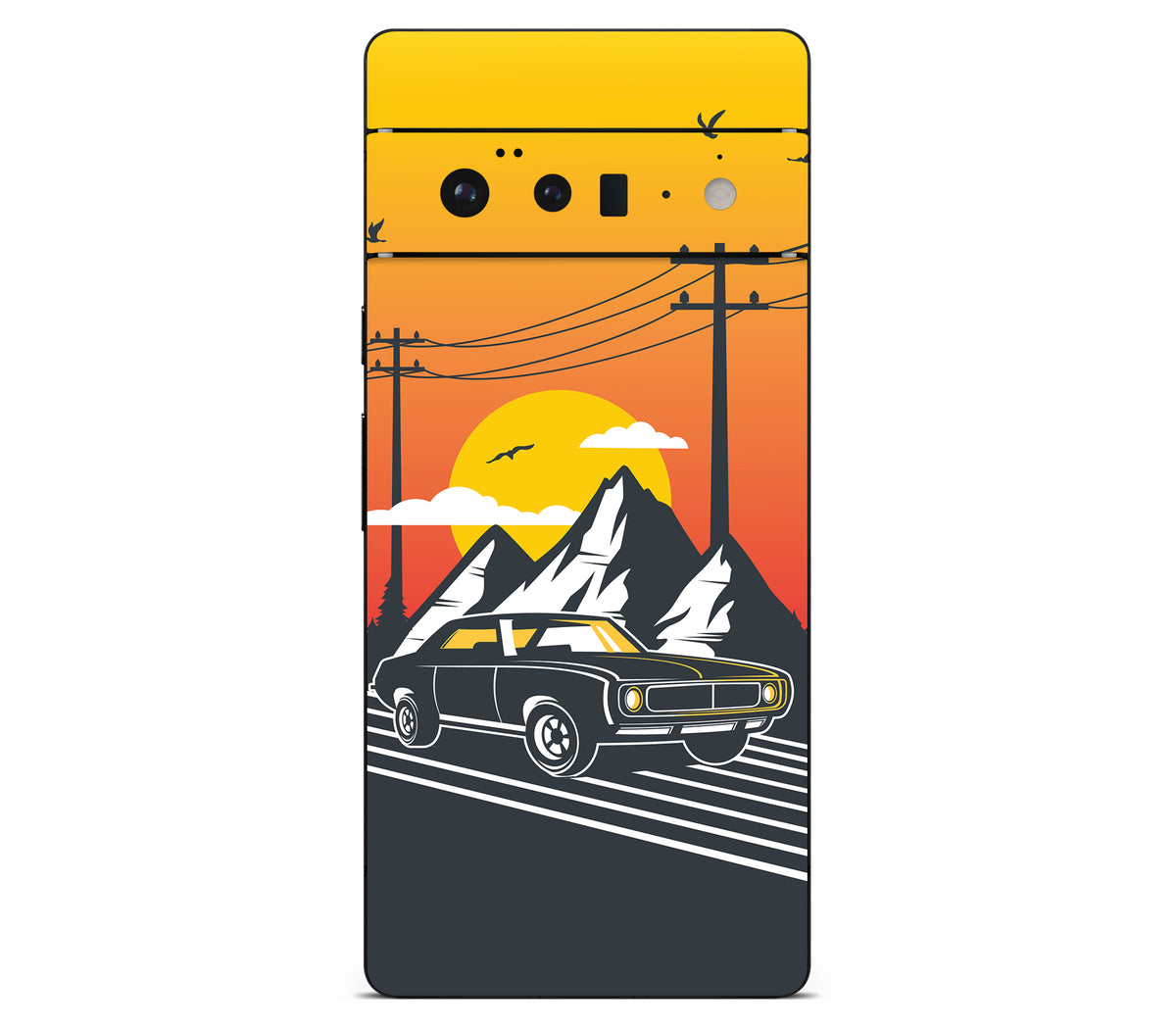 Google Pixel 6 Pro skin, Last Ride, back skin