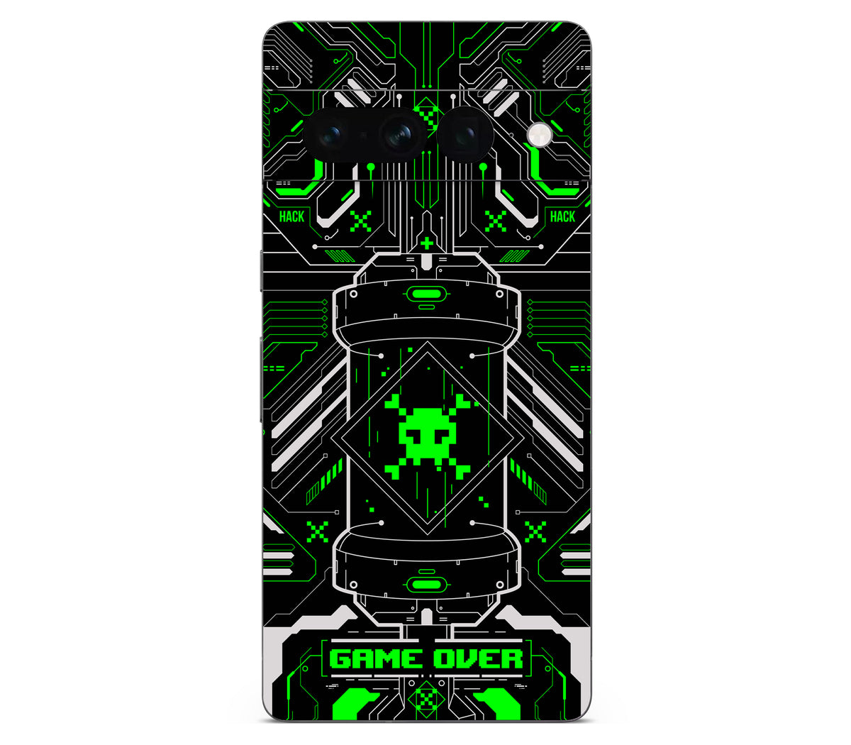 Google Pixel 7 Pro skin, Fatal Error (Acid), back skin