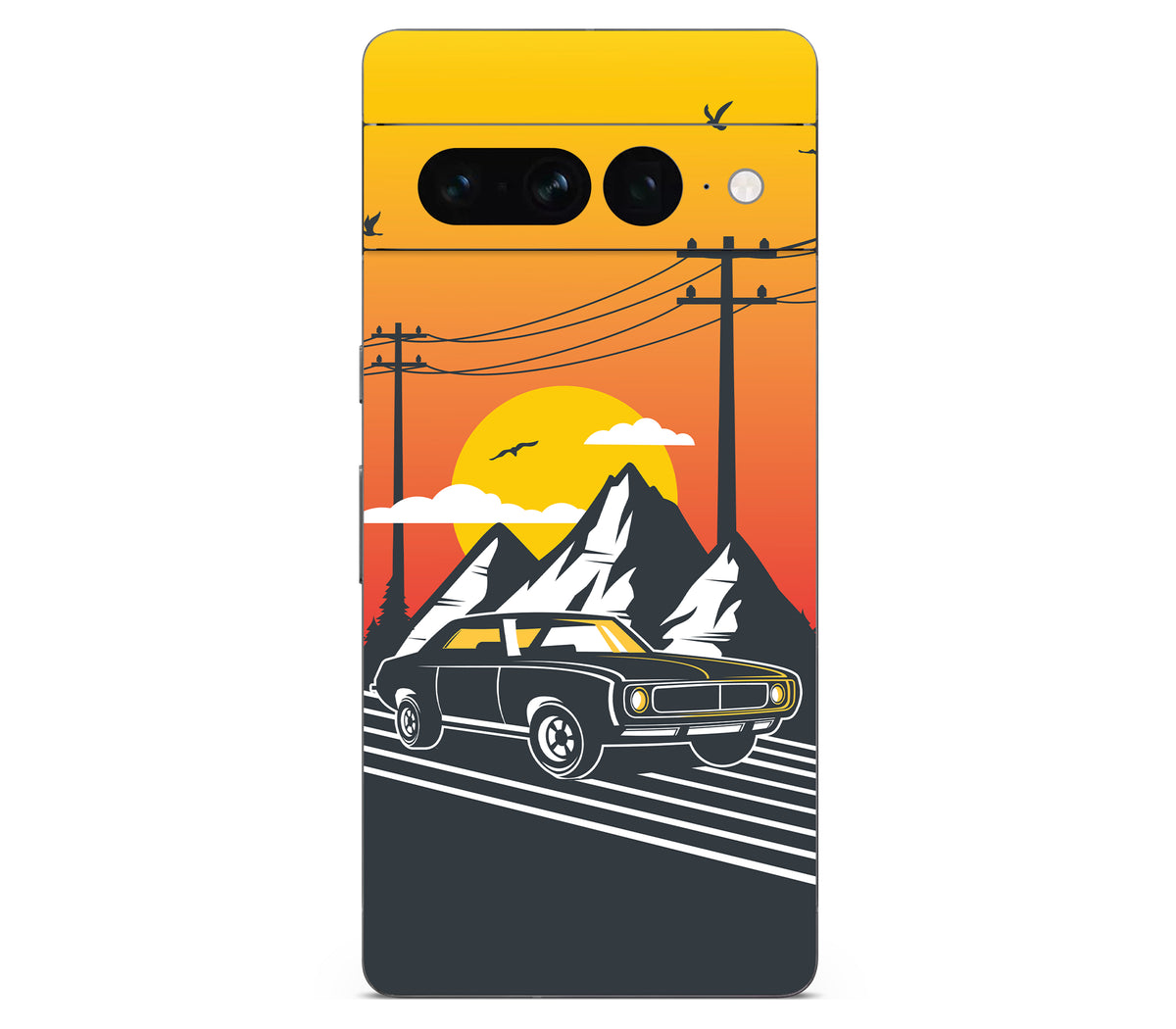 Google Pixel 7 Pro skin, Last Ride, back skin