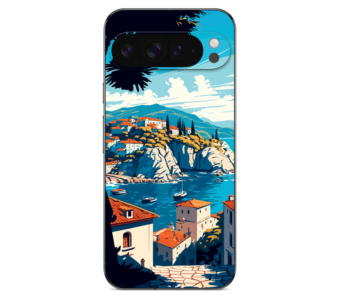 Google Pixel 9 Pro XL skin, Coastal Clouds, back skin