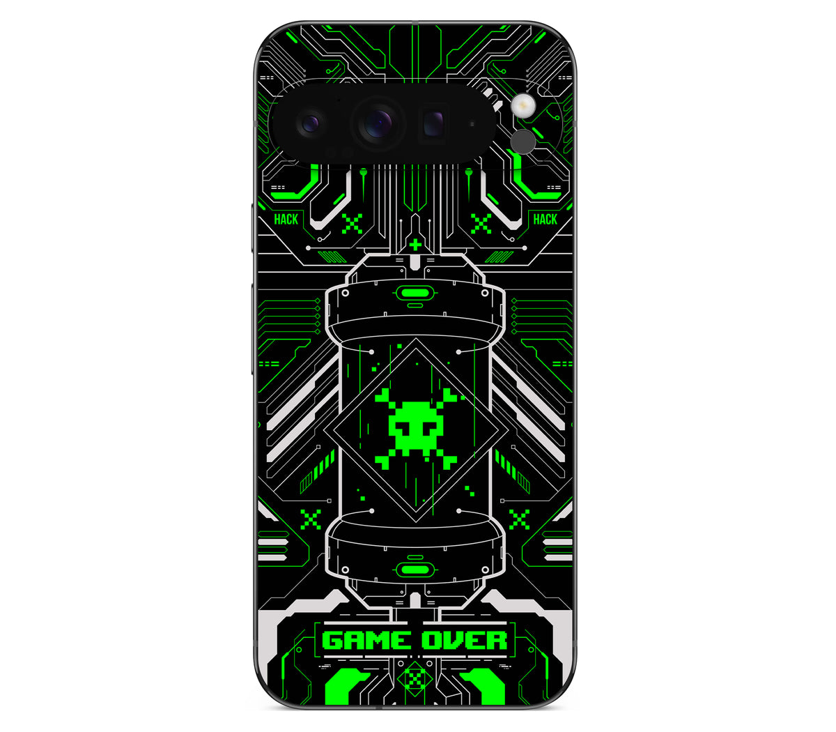 Google Pixel 9 Pro XL skin, Fatal Error (Acid), back skin