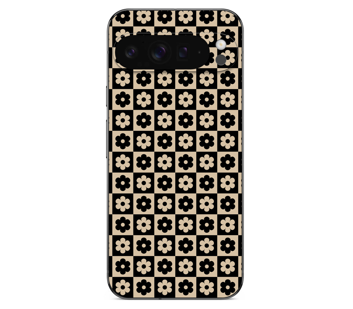Google Pixel 9 Pro XL skin, Floral Grid, back skin