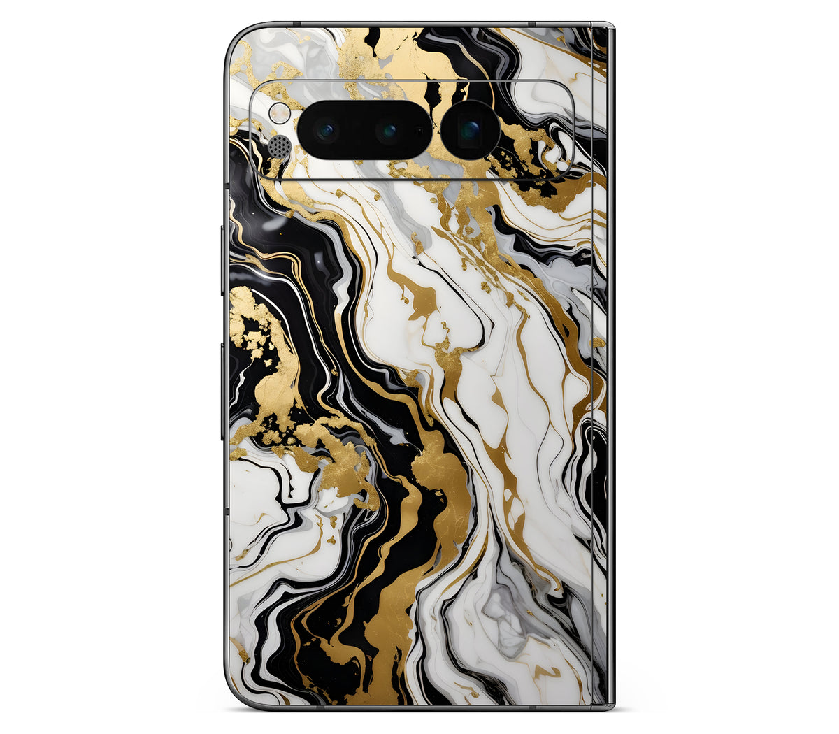 Google Pixel Fold skin, Gold Flare, back skin