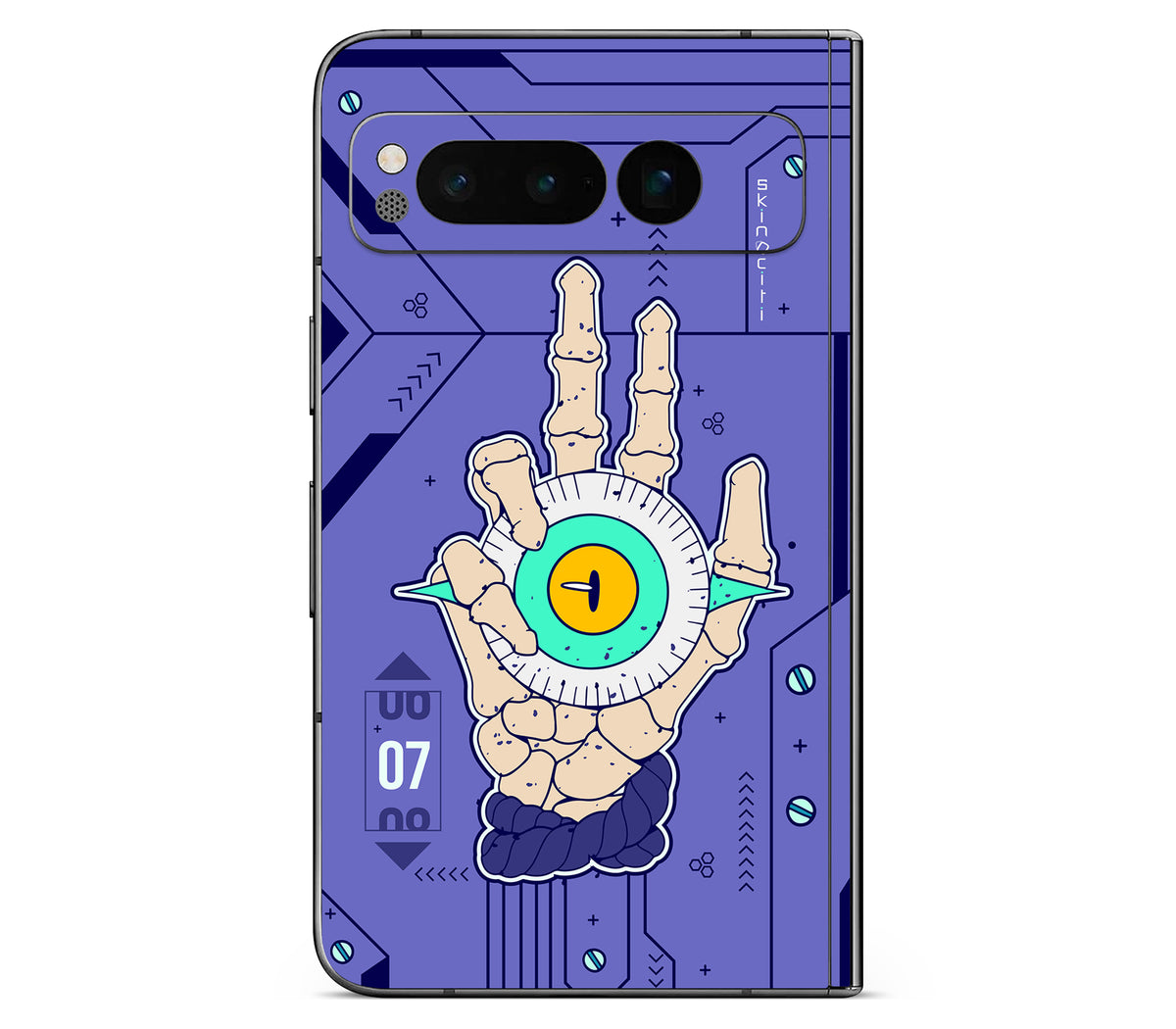 Google Pixel Fold skin, Hypnotic, back skin